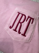 Load image into Gallery viewer, Puff Monogram Comfort Colors Short Sleeve TShirt
