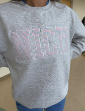 Load image into Gallery viewer, Pink and Blue Stripe (Baby Hat) Sweatshirt
